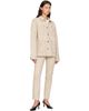 KHAITE KHAITE Beige Wyatt Denim Jacket - 4