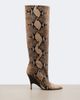 Khaite Khaite Bella snake-effect leather knee-high boots - 5