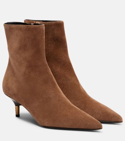 Khaite Khaite Bella suede ankle boots