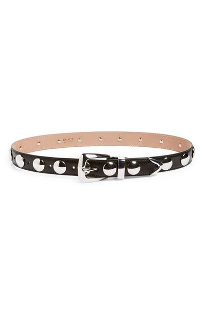 Khaite Khaite Benny Stud Patent Leather Belt