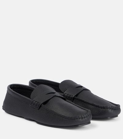 Khaite Khaite Billy leather penny loafer