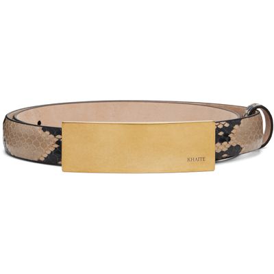 KHAITE KHAITE Black & Taupe Berlin Belt