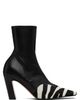 KHAITE KHAITE Black & White Nevada Stretch High Boots - 1
