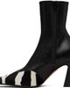 KHAITE KHAITE Black & White Nevada Stretch High Boots - 3