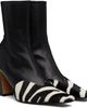 KHAITE KHAITE Black & White Nevada Stretch High Boots - 4