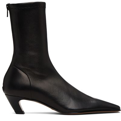 KHAITE KHAITE Black Arizona Stretch Ankle Boots