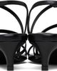 KHAITE KHAITE Black Loop Kitten Heel Heeled Sandals - 2