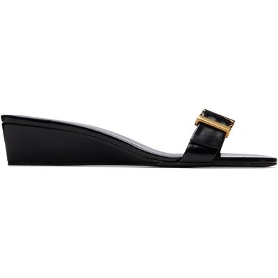 KHAITE KHAITE Black Manhattan Heeled Sandals