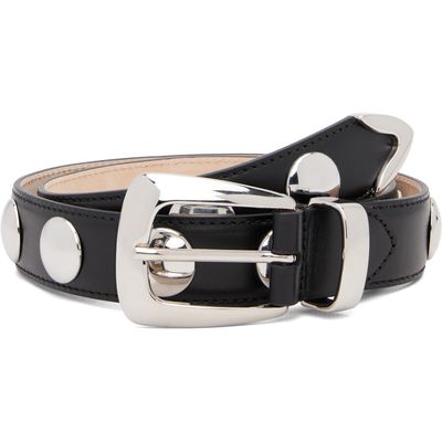 KHAITE KHAITE Black Studs Benny Belt