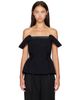 KHAITE KHAITE Black Yasmina Top - 1