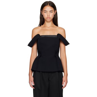 KHAITE KHAITE Black Yasmina Top