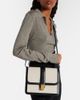 Khaite Khaite Blake leather-trimmed canvas crossbody bag - 6