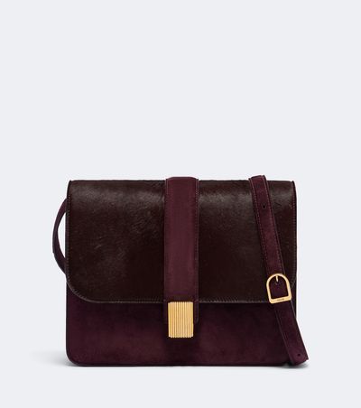 Khaite Khaite Blake Medium calf hair crossbody bag