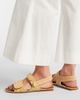 Khaite Khaite Boden leather-trimmed raffia sandals - 2