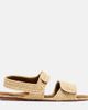Khaite Khaite Boden leather-trimmed raffia sandals - 5