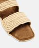 Khaite Khaite Boden leather-trimmed raffia sandals - 6