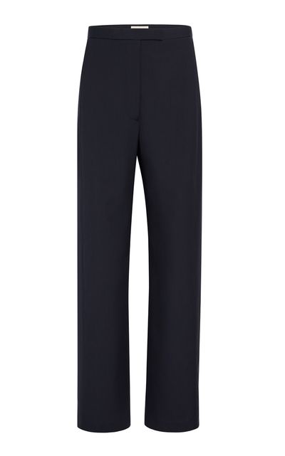 Khaite Khaite Borden Wool Pants Navy
