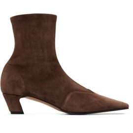 KHAITE KHAITE Brown Nevada Ankle Stretch Boot