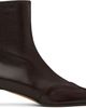 KHAITE KHAITE Brown Nevada Stretch Low Boots - 1