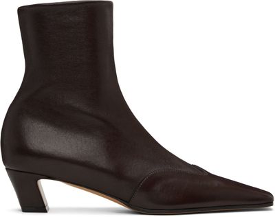 KHAITE KHAITE Brown Nevada Stretch Low Boots