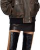 KHAITE KHAITE Brown Sandor Leather Jacket - 4