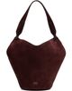 KHAITE KHAITE Burgundy Lotus Mini Tote - 1