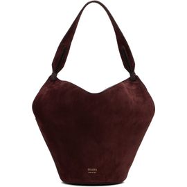 KHAITE KHAITE Burgundy Lotus Mini Tote