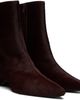 KHAITE KHAITE Burgundy Sybil Ankle Boots - 4