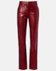 Khaite Khaite Callum mid-rise leather straight pants - 1