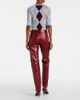 Khaite Khaite Callum mid-rise leather straight pants - 3