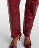 Khaite Khaite Callum mid-rise leather straight pants - 5