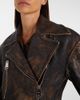 Khaite Khaite Catalina distressed leather biker jacket - 4