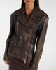 Khaite Khaite Catalina distressed leather biker jacket - 6