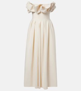 Khaite Khaite Claude draped bustier dress
