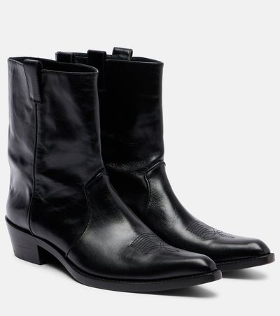 Khaite Khaite Clive leather ankle boots