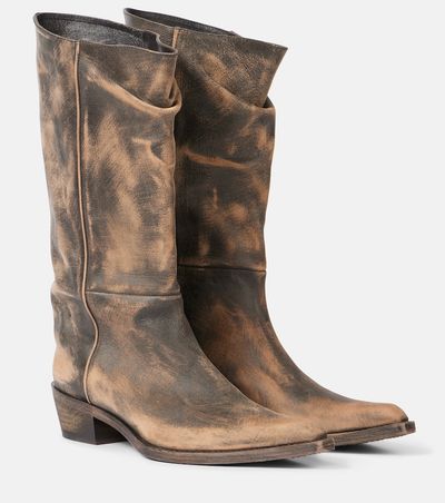 Khaite Khaite Clive leather mid-calf boots