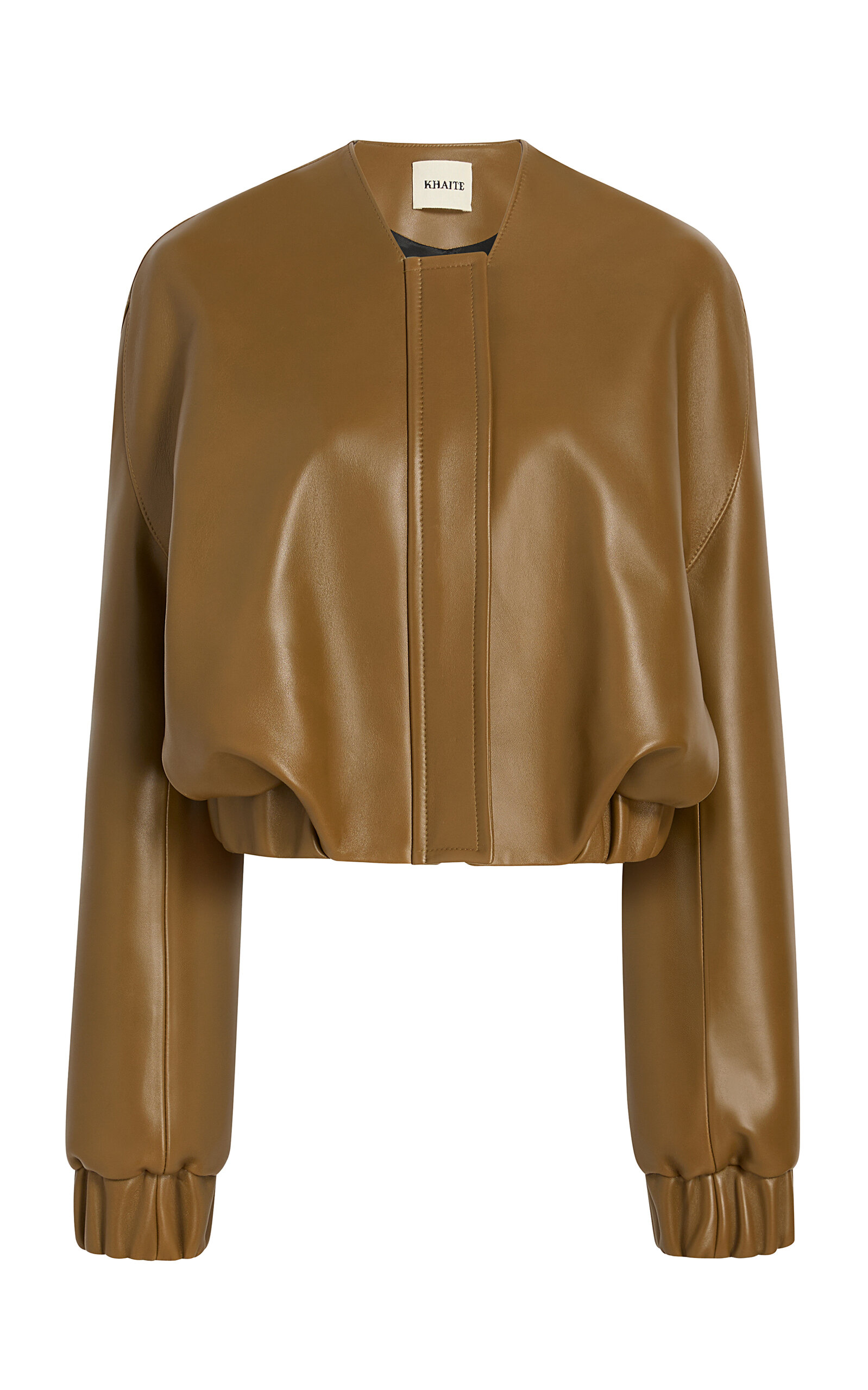 Khaite Khaite Cordan Plonge Leather Bomber Jacket