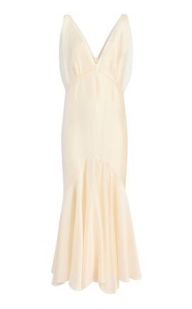 Khaite Khaite Cosima SilkBlend Veil Maxi Dress