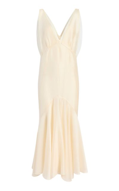Khaite Khaite Cosima SilkBlend Veil Maxi Dress