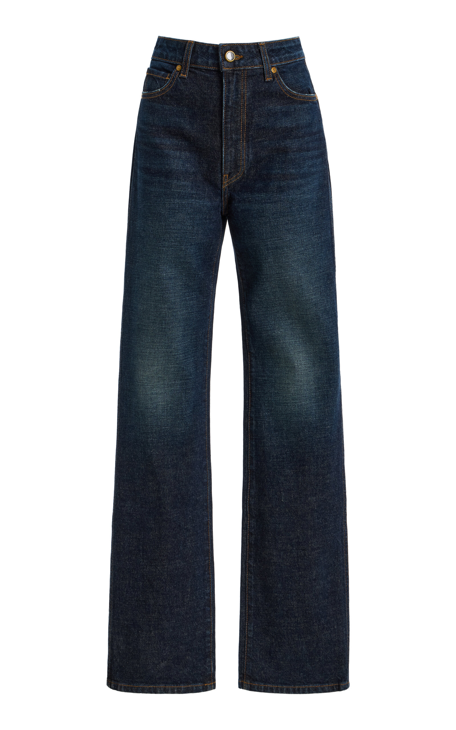 Khaite Khaite Danielle Stretch HighRise Stovepipe Jeans