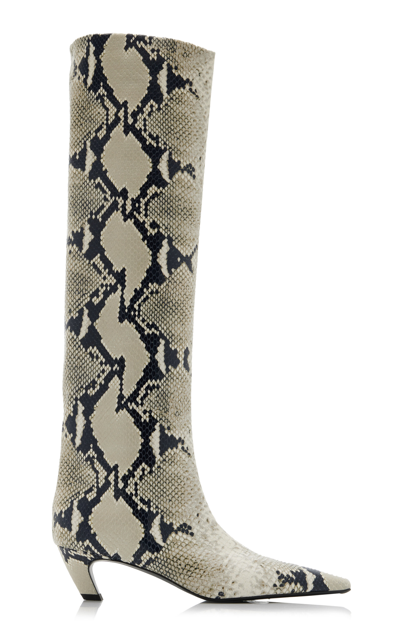 Khaite Khaite Davis EmbossedLeather Knee Boots