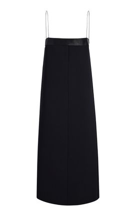 Khaite Khaite Dima DoubleFaced Crepe Maxi Slip Dress