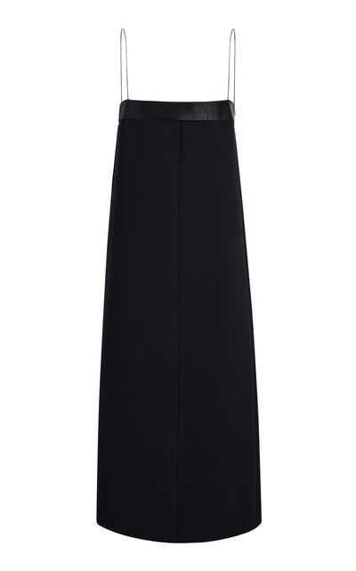 Khaite Khaite Dima DoubleFaced Crepe Maxi Slip Dress