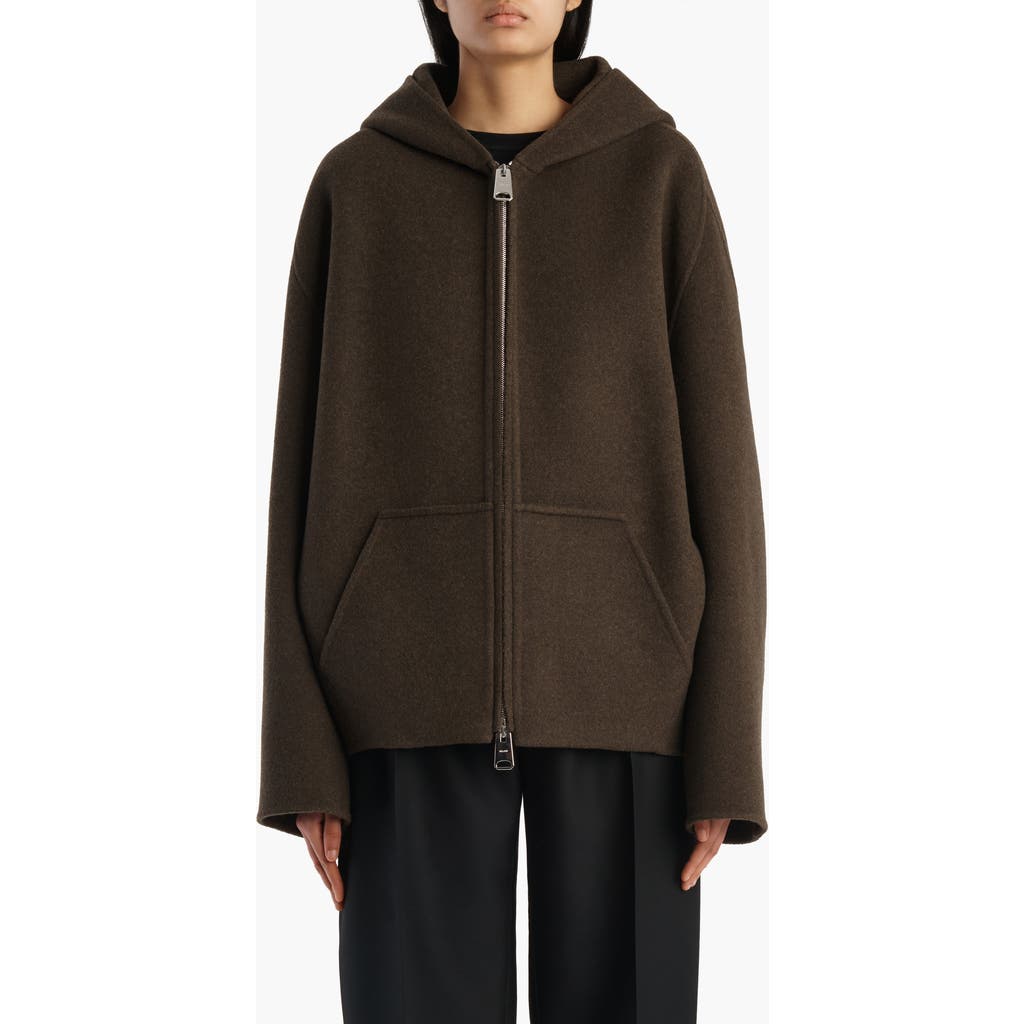 Khaite Khaite Dolem Double Face Wool Full Zip Hoodie