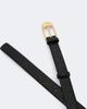 Khaite Khaite Dome croc-effect patent leather belt - 3
