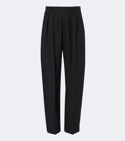 Khaite Khaite Dugan pleated virgin wool straight pants