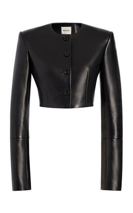 Khaite Khaite Enzo Plonge Leather Jacket