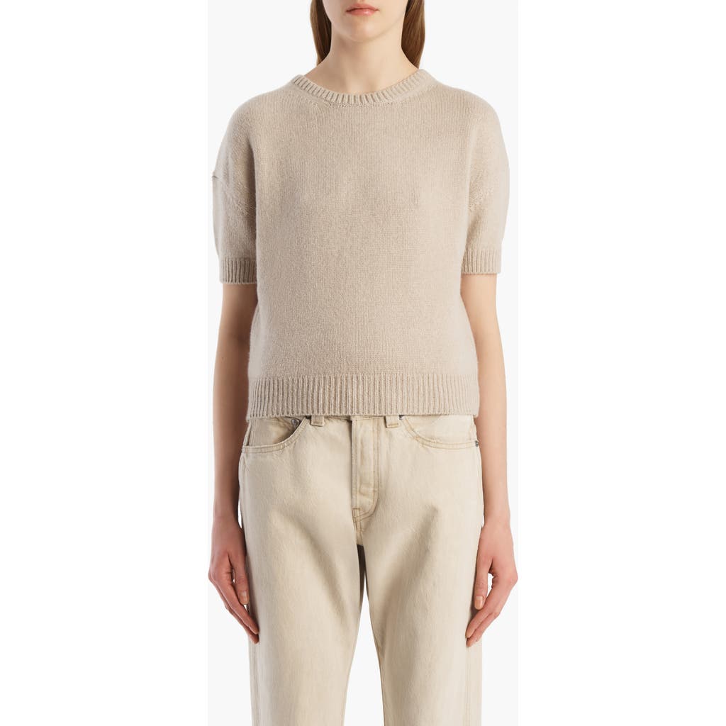 Khaite Khaite Golden Short Sleeve Cashmere Sweater