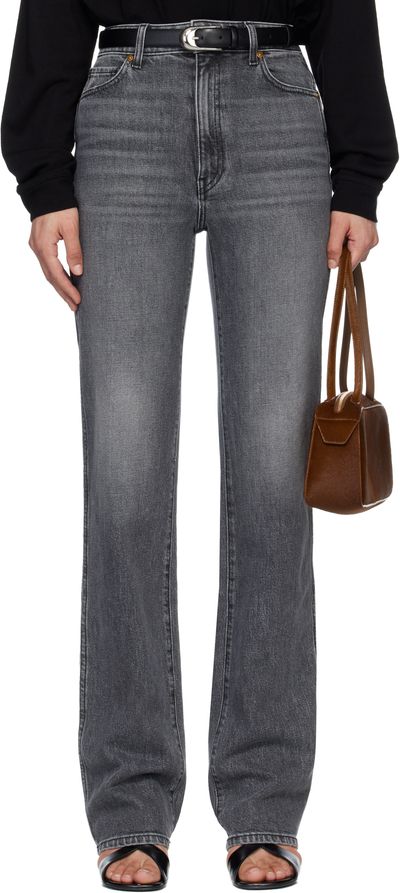 KHAITE KHAITE Gray Danielle Stretch Jeans