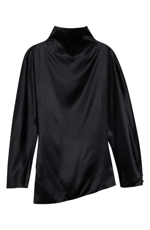 Khaite Khaite Harlow Funnel Neck Satin Top